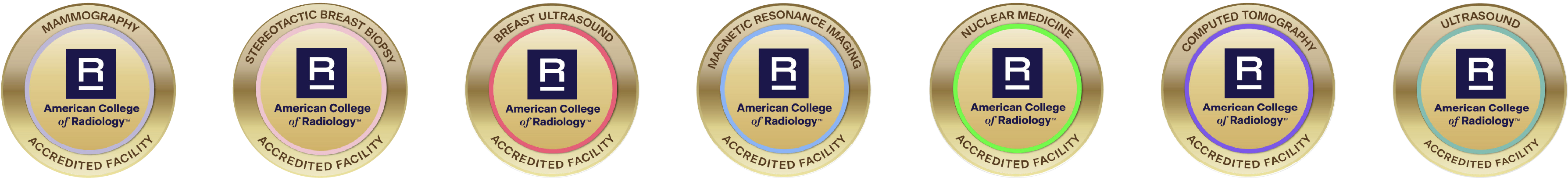 Acr accreditations medallion row